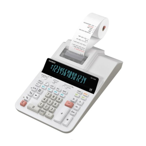 Máquina Calculadora Casio DR140 14 Dígitos Rolo