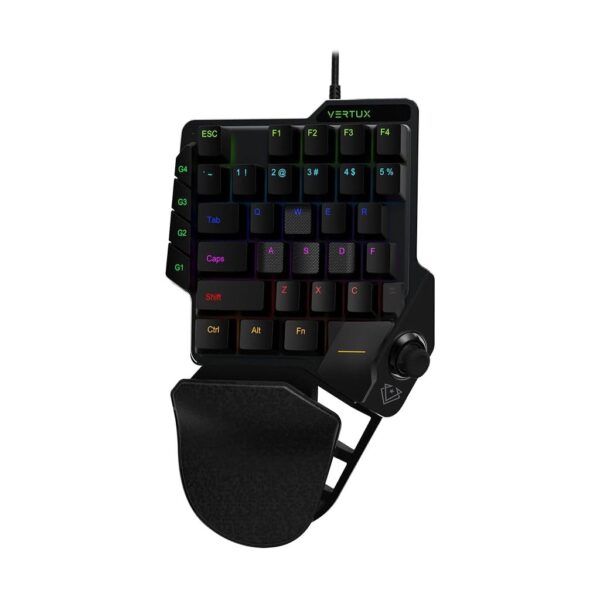 Teclado Mini Uma Mão Vertux Combat Joystick Jogos